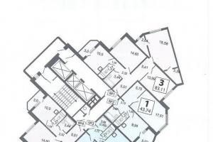 Կոպե շարքի բնակարանների դասավորությունը չափսերով Առագաստների շարք տների